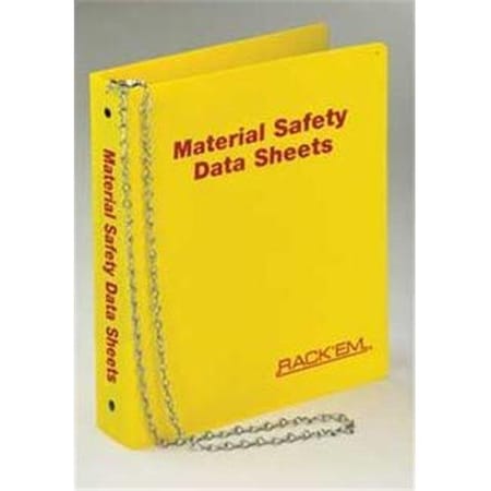 Rack Em Racks RackEm Racks 3013 English MSDS Binder 3 in. Ring - Holds 600 sheets 3013